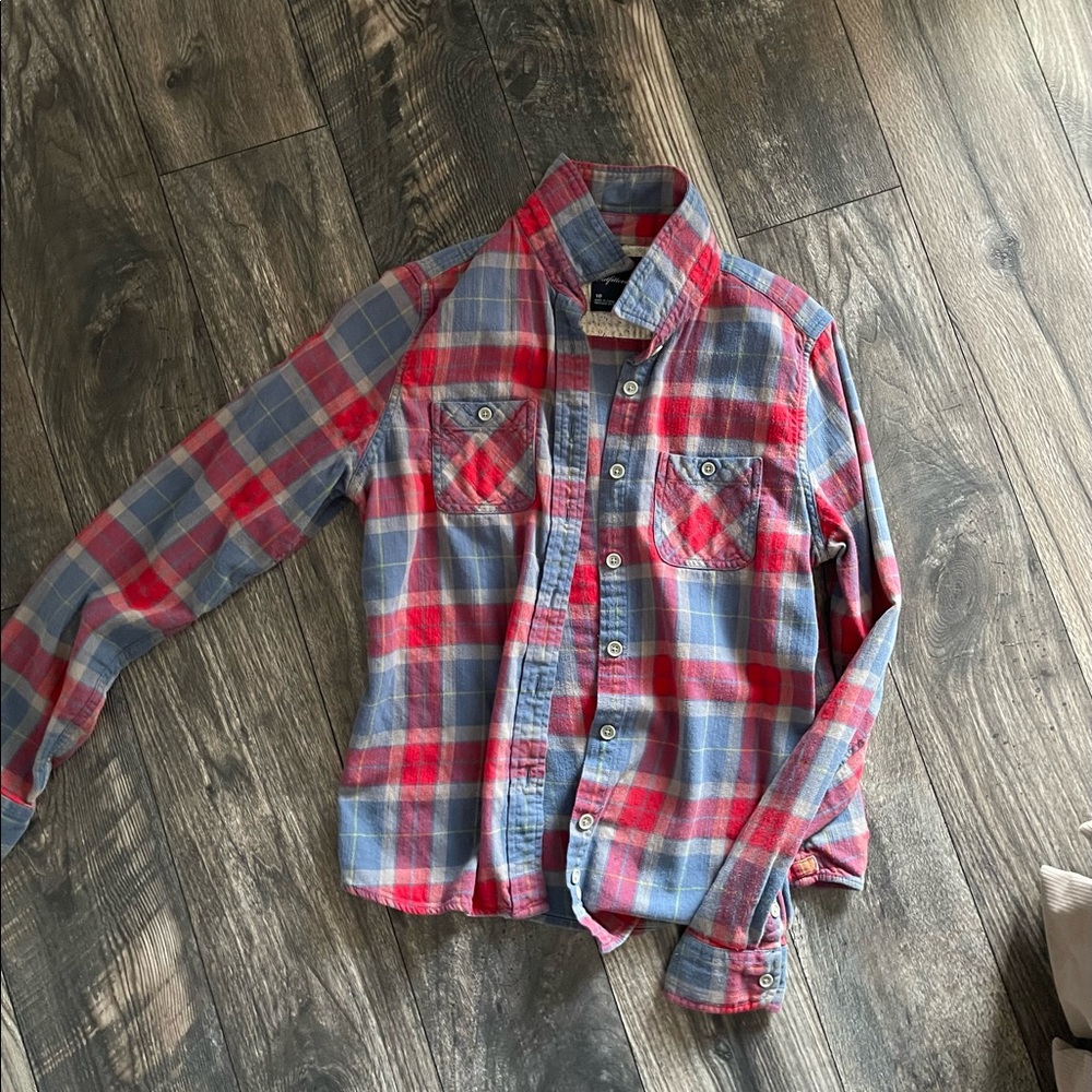 Womens plaid long sleeve